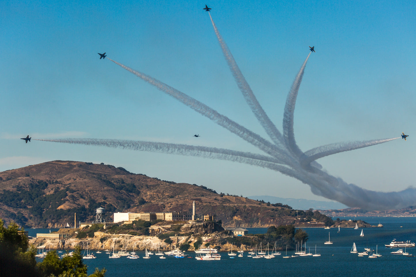 Blue Angels over Angel Island